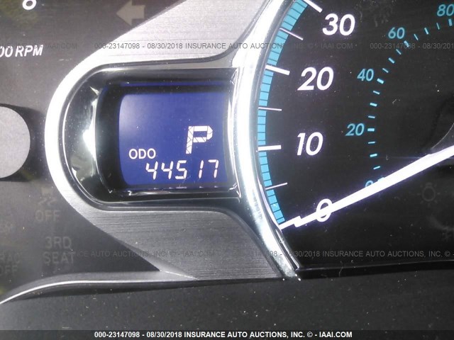 5TDYK3DC6ES517794 - 2014 TOYOTA SIENNA XLE/LIMITED შავი ფოტო 7