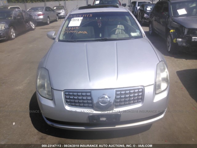 1N4BA41EX4C853748 - 2004 NISSAN MAXIMA SE/SL SILVER photo 6