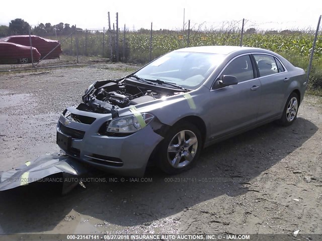 1G1ZG57B794155991 - 2009 CHEVROLET MALIBU LS ნაცრისფერი ფოტო 2