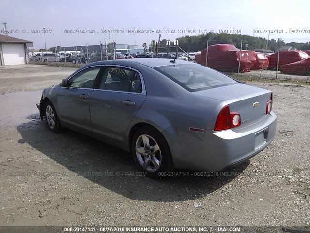 1G1ZG57B794155991 - 2009 CHEVROLET MALIBU LS ნაცრისფერი ფოტო 3