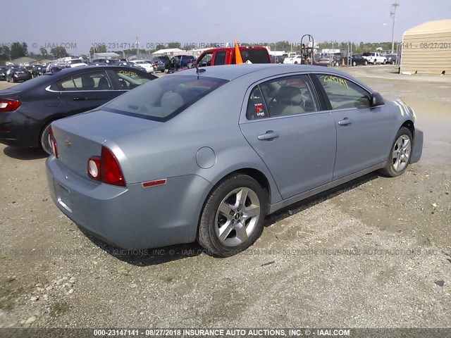 1G1ZG57B794155991 - 2009 CHEVROLET MALIBU LS ნაცრისფერი ფოტო 4
