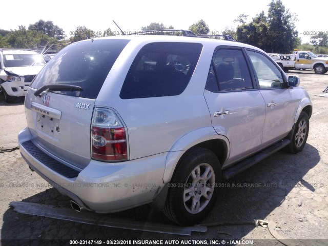 2HNYD18634H521649 - 2004 ACURA MDX TOURING SILVER photo 4