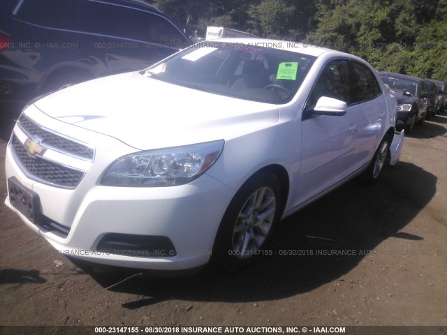 1G11C5SA3DF242162 - 2013 CHEVROLET MALIBU 1LT თეთრი ფოტო 2