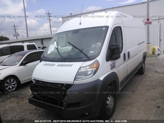 3C6TRVDGXHE551148 - 2017 RAM PROMASTER 2500 2500 HIGH WHITE photo 2