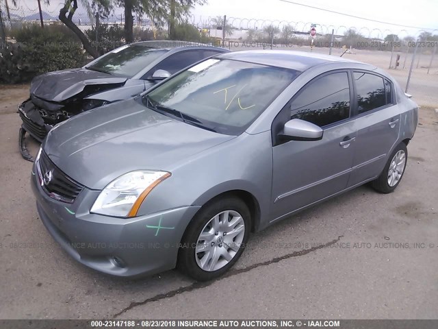 3N1AB6AP5CL630006 - 2012 NISSAN SENTRA 2.0/2.0S/SR/2.0SL SILVER photo 2