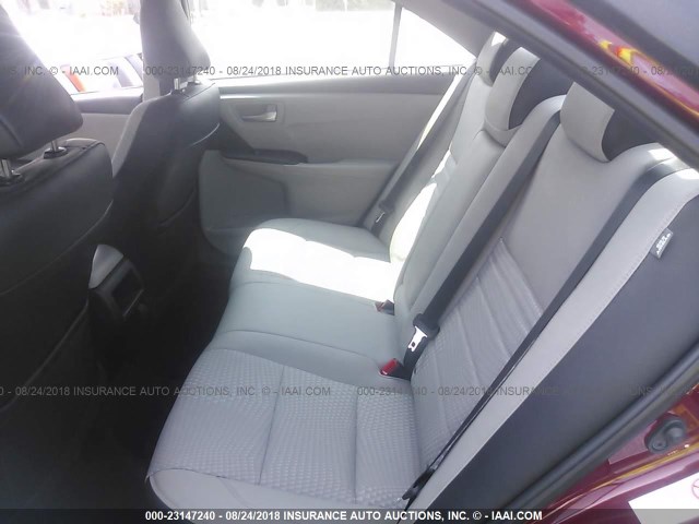 4T1BF1FKXFU977956 - 2015 TOYOTA CAMRY LE/XLE/SE/XSE 红色 照片 8