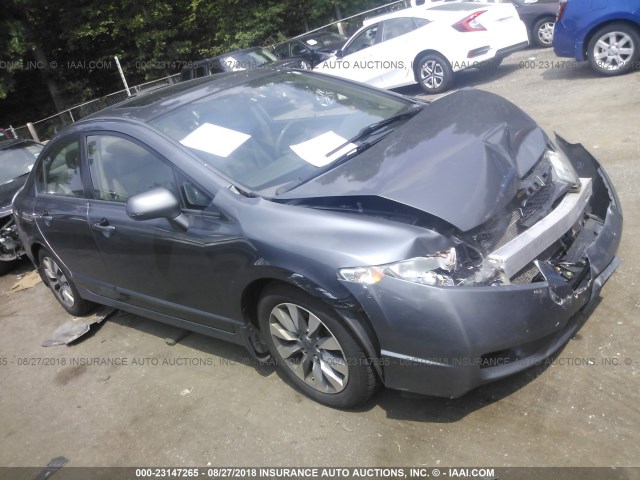2HGFA16929H314262 - 2009 HONDA CIVIC EXL 灰色 照片 1