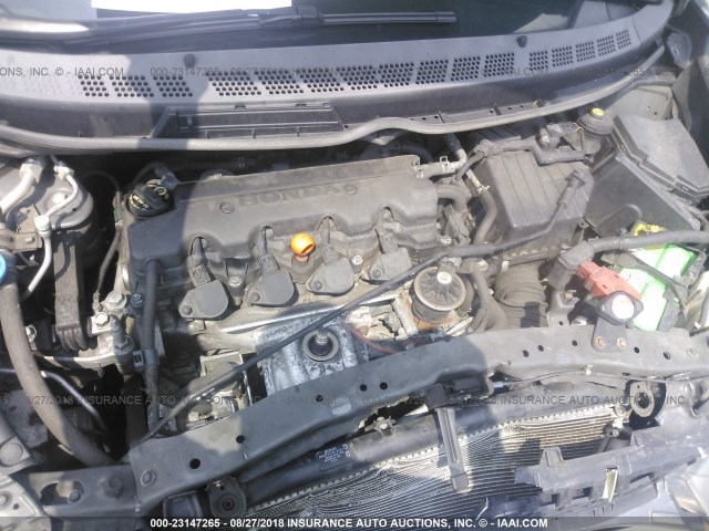 2HGFA16929H314262 - 2009 HONDA CIVIC EXL 灰色 照片 10