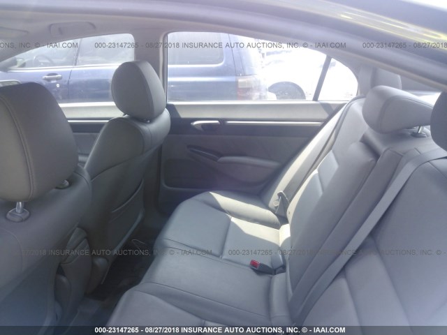 2HGFA16929H314262 - 2009 HONDA CIVIC EXL 灰色 照片 8