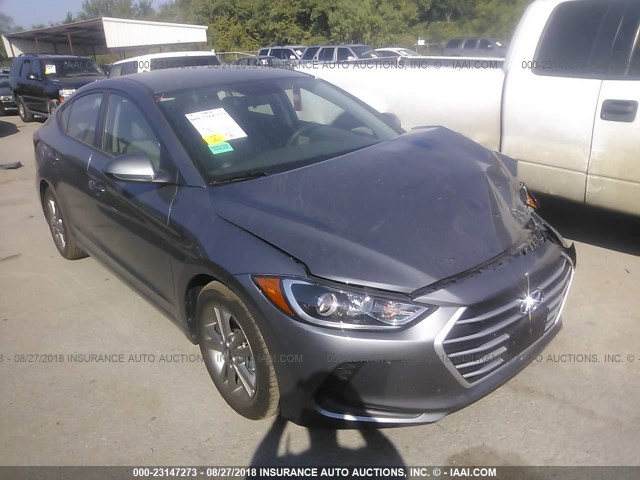 5NPD84LF3JH363527 - 2018 HYUNDAI ELANTRA SEL/VALUE/LIMITED GRAY photo 1