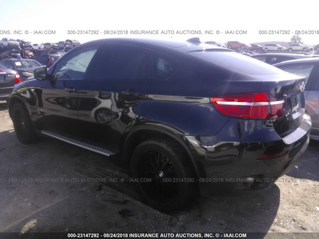 5UXFG2C50E0C44880 - 2014 BMW X6 XDRIVE35I BLACK photo 3