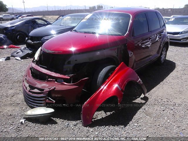 3A8FY68B07T559551 - 2007 CHRYSLER PT CRUISER LIMITED RED photo 2