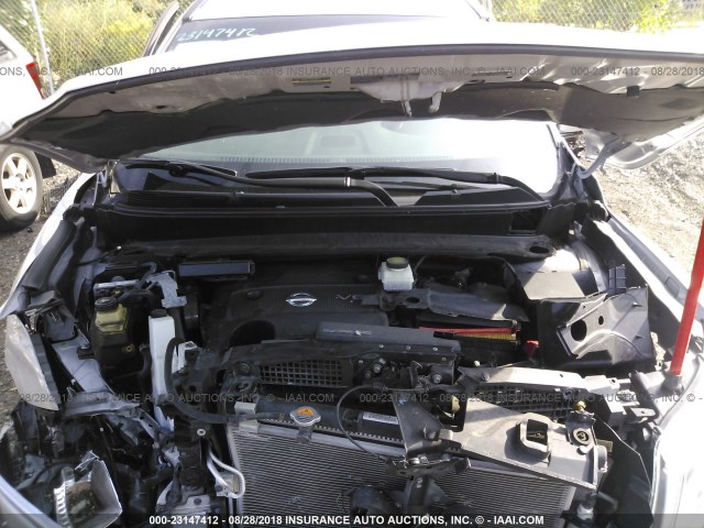 5N1AR2MM4DC677233 - 2013 NISSAN PATHFINDER S/SV/SL/PLATINUM SILVER photo 10