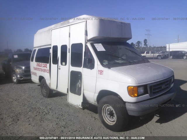 1FTSS34L26DB03561 - 2006 FORD ECONOLINE E350 SUPER DUTY VAN WHITE photo 1