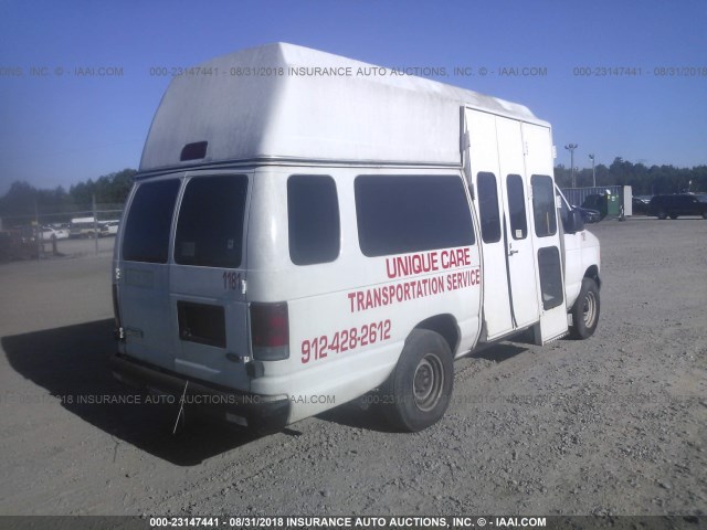 1FTSS34L26DB03561 - 2006 FORD ECONOLINE E350 SUPER DUTY VAN WHITE photo 4