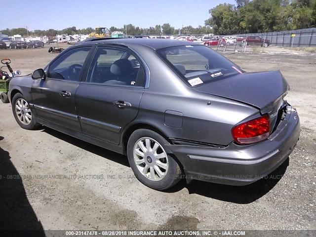 KMHWF35H44A989327 - 2004 HYUNDAI SONATA GLS/LX ნაცრისფერი ფოტო 3