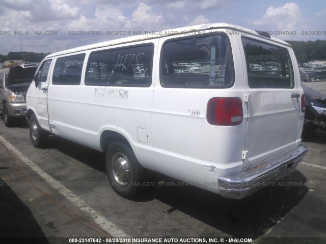 2B5WB35Y7VK586649 - 1997 DODGE RAM WAGON B3500 WHITE photo 3