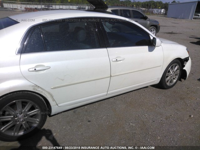 4T1BK36B76U161665 - 2006 TOYOTA AVALON XL/XLS/TOURING/LIMITED WHITE photo 6