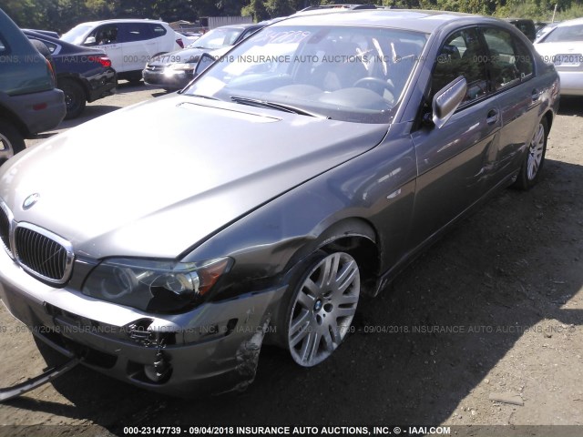 WBAHL83516DT04422 - 2006 BMW 750 I GRAY photo 6