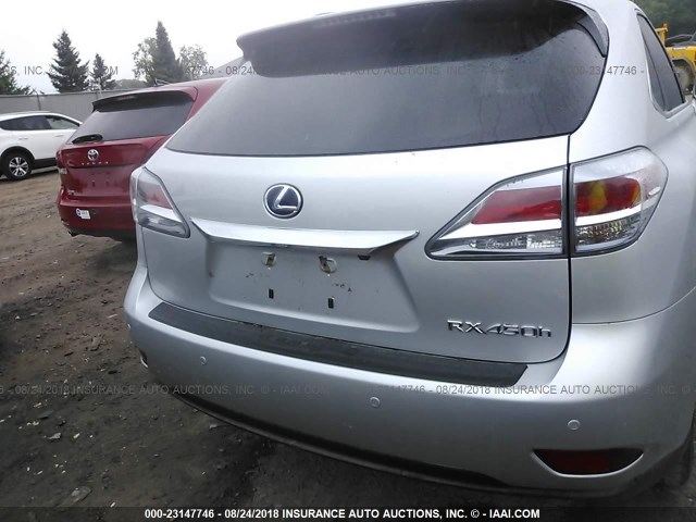 JTJBC1BA7E2458171 - 2014 LEXUS RX 450 SILVER photo 6