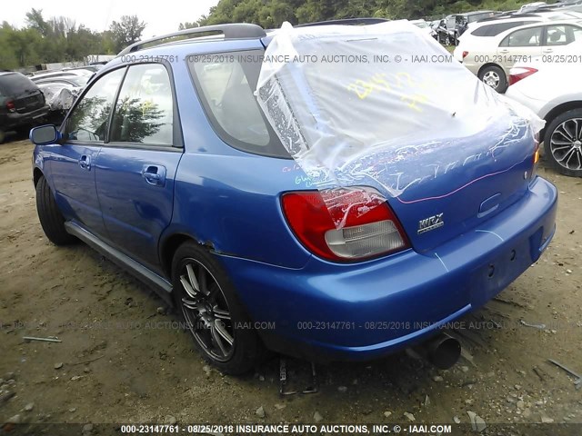 JF1GG29662G805353 - 2002 SUBARU IMPREZA WRX BLUE photo 3