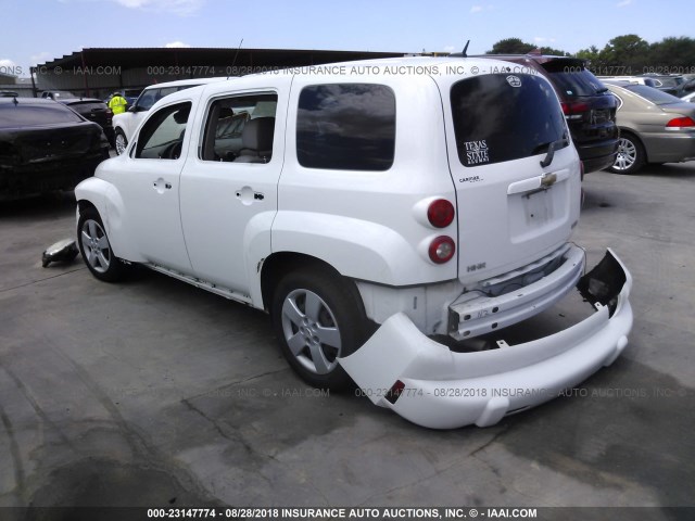 3GNBAAFW3BS640648 - 2011 CHEVROLET HHR LS WHITE photo 3