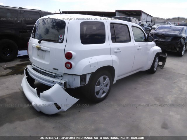 3GNBAAFW3BS640648 - 2011 CHEVROLET HHR LS WHITE photo 4