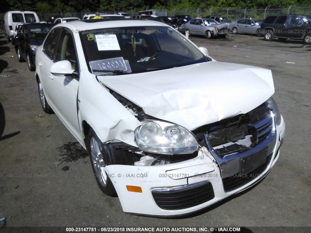 3VWEF71K87M177302 - 2007 VOLKSWAGEN JETTA WOLFSBURG WHITE photo 6