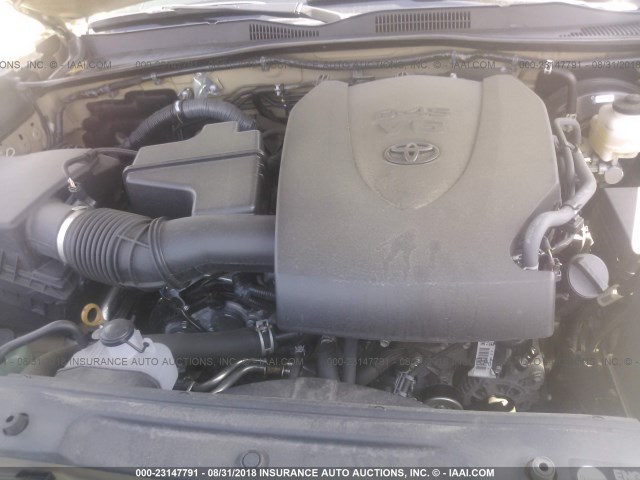 5TFAZ5CN9HX022810 - 2017 TOYOTA TACOMA DBL CAB/SR5/TRD SPORT/OR BROWN photo 10