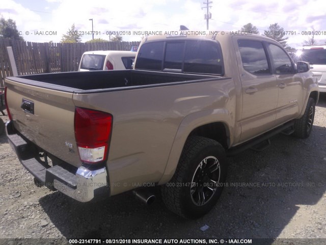 5TFAZ5CN9HX022810 - 2017 TOYOTA TACOMA DBL CAB/SR5/TRD SPORT/OR BROWN photo 4