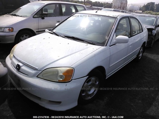 JHMES96693S003700 - 2003 HONDA CIVIC HYBRID WHITE photo 2