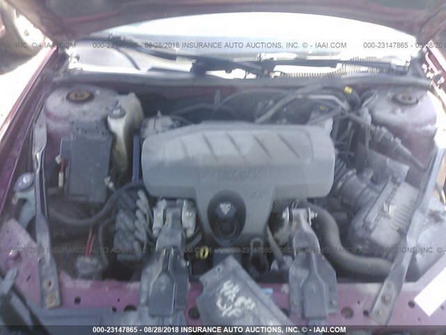 2G2WP552X61132746 - 2006 PONTIAC GRAND PRIX MAROON photo 10