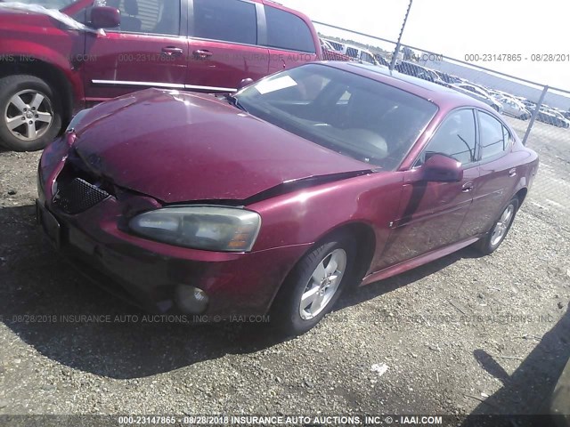 2G2WP552X61132746 - 2006 PONTIAC GRAND PRIX MAROON photo 2