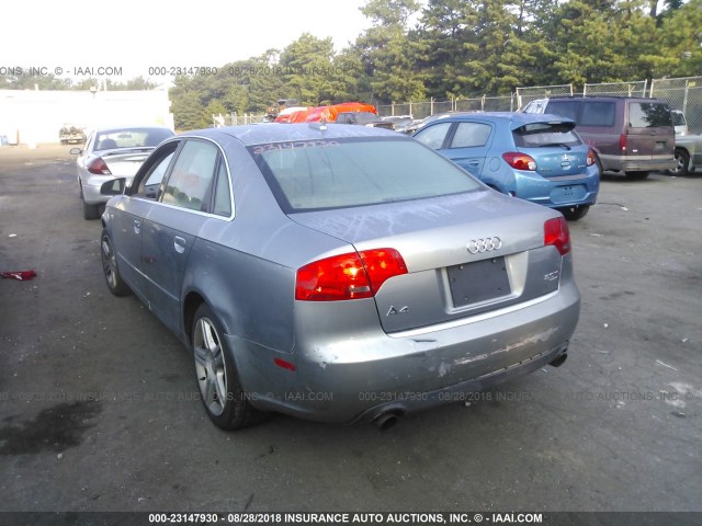 WAUDF78E86A019887 - 2006 AUDI A4 2.0T QUATTRO GRAY photo 3