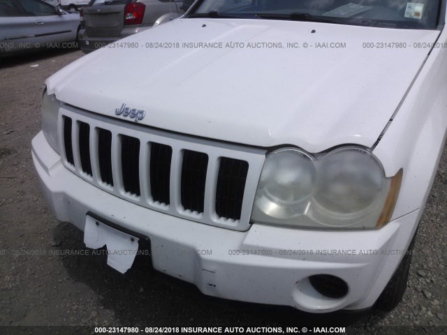 1J8HS48P07C586335 - 2007 JEEP GRAND CHEROKEE LAREDO/COLUMBIA/FREEDOM 白色 照片 6
