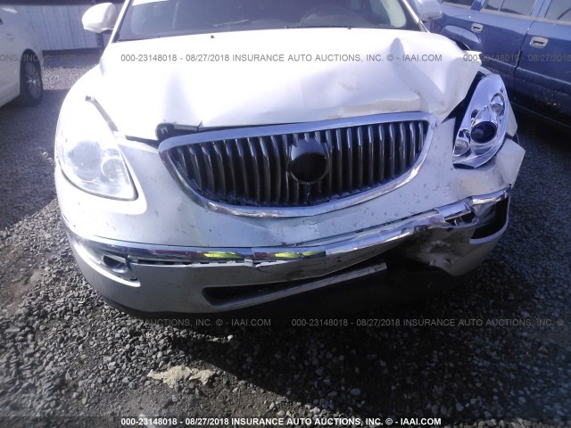 5GAKRCED1CJ284783 - 2012 BUICK ENCLAVE WHITE photo 6