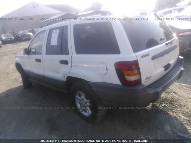 1J4GW48S34C143338 - 2004 JEEP GRAND CHEROKEE LAREDO/COLUMBIA/FREEDOM 白色 照片 3