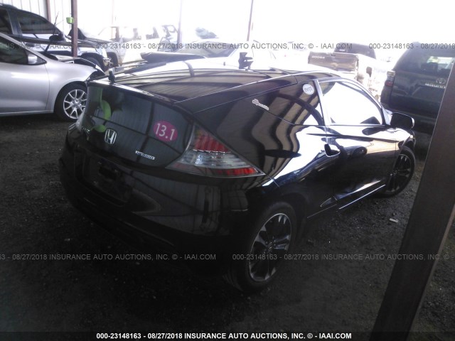 JHMZF1D43FS002085 - 2015 HONDA CR-Z BLACK photo 4