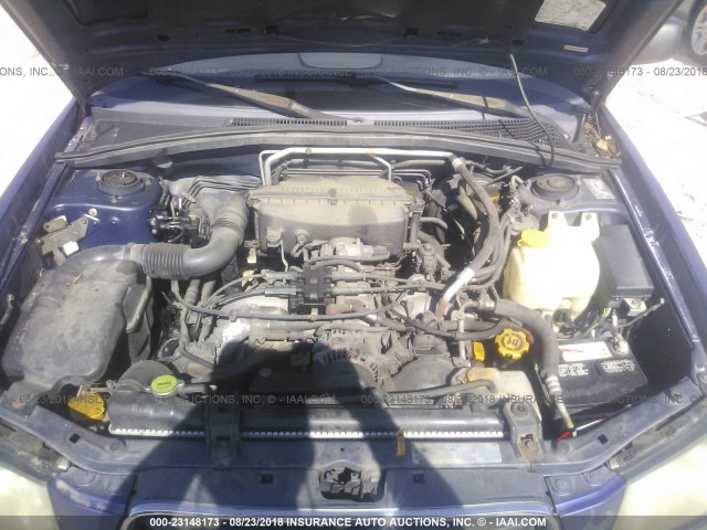JF1SG65644G702958 - 2004 SUBARU FORESTER 2.5XS Bleu photo 6