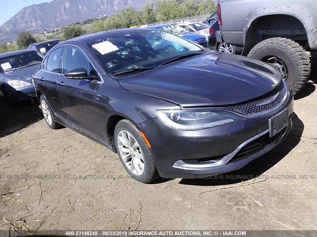 1C3CCCCB6FN544540 - 2015 CHRYSLER 200 C GRAY photo 1