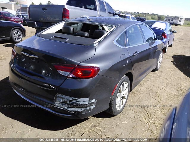 1C3CCCCB6FN544540 - 2015 CHRYSLER 200 C GRAY photo 4