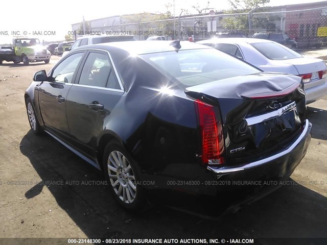 1G6DH5EY7B0168214 - 2011 CADILLAC CTS LUXURY COLLECTION BLACK photo 3