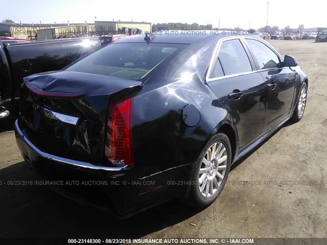 1G6DH5EY7B0168214 - 2011 CADILLAC CTS LUXURY COLLECTION BLACK photo 4