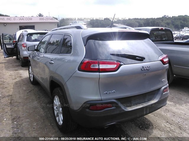 1C4PJMCB4FW691572 - 2015 JEEP CHEROKEE LATITUDE SILVER photo 3