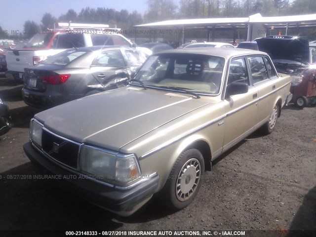 YV1AX8845H1235242 - 1987 VOLVO 244 DL/GL GOLD photo 2