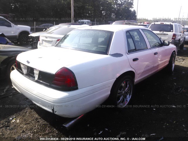 2FAHP71W16X141654 - 2006 FORD CROWN VICTORIA POLICE INTERCEPTOR WHITE photo 4