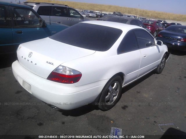 19UYA424X3A005357 - 2003 ACURA 3.2CL WHITE photo 4