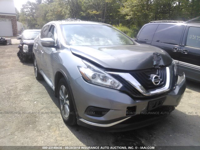 5N1AZ2MHXFN224891 - 2015 NISSAN MURANO S/SL/SV/PLATINUM GRAY photo 1