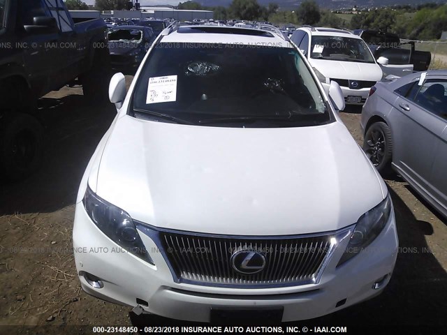 JTJBC1BA1C2433957 - 2012 LEXUS RX 450 WHITE photo 6