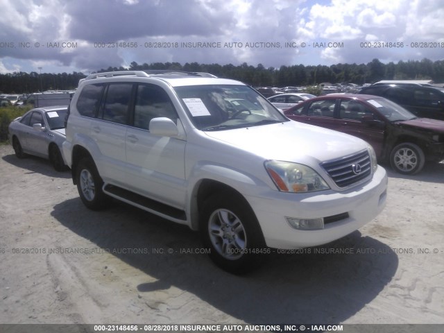 JTJBT20X250087994 - 2005 LEXUS GX 470 WHITE photo 1